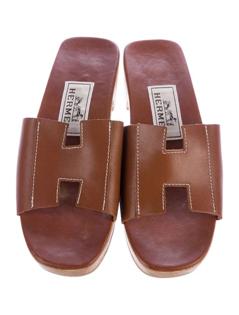 hermes h wedges|hermes slides women.